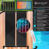 KESSER® Solar mat - Zwembadverwarming - 400x70cm - Zwart •